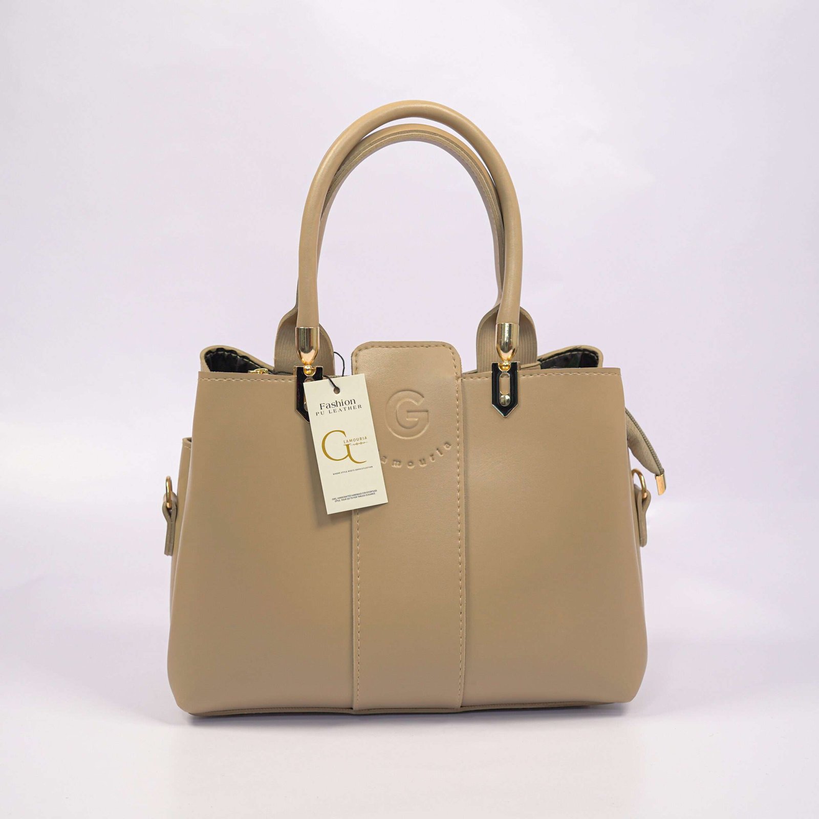 Top Handle Classy Beige (with pouch) - Image 2