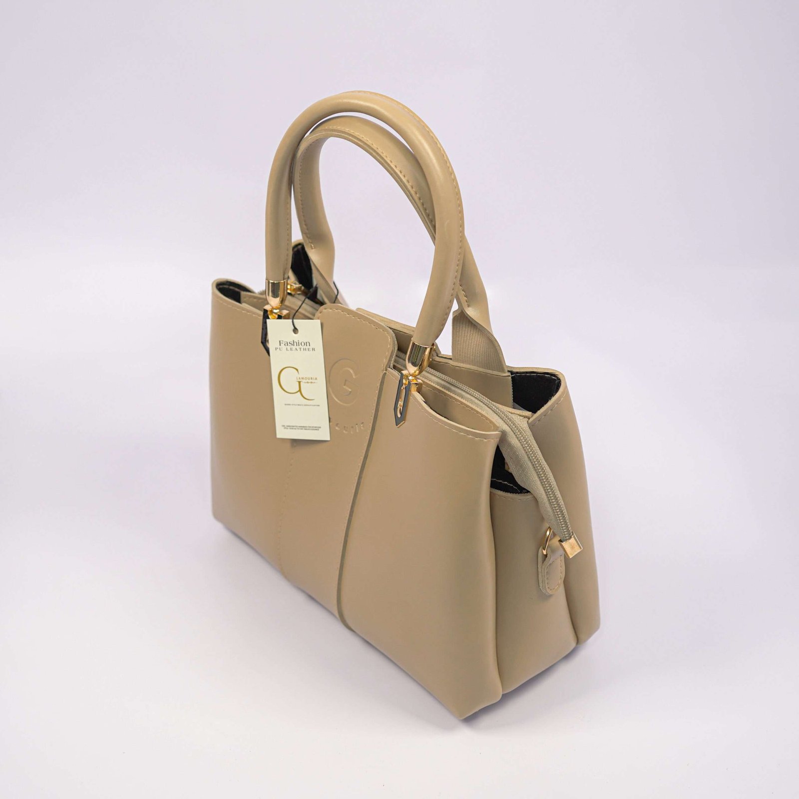 Top Handle Classy Beige (with pouch) - Image 4