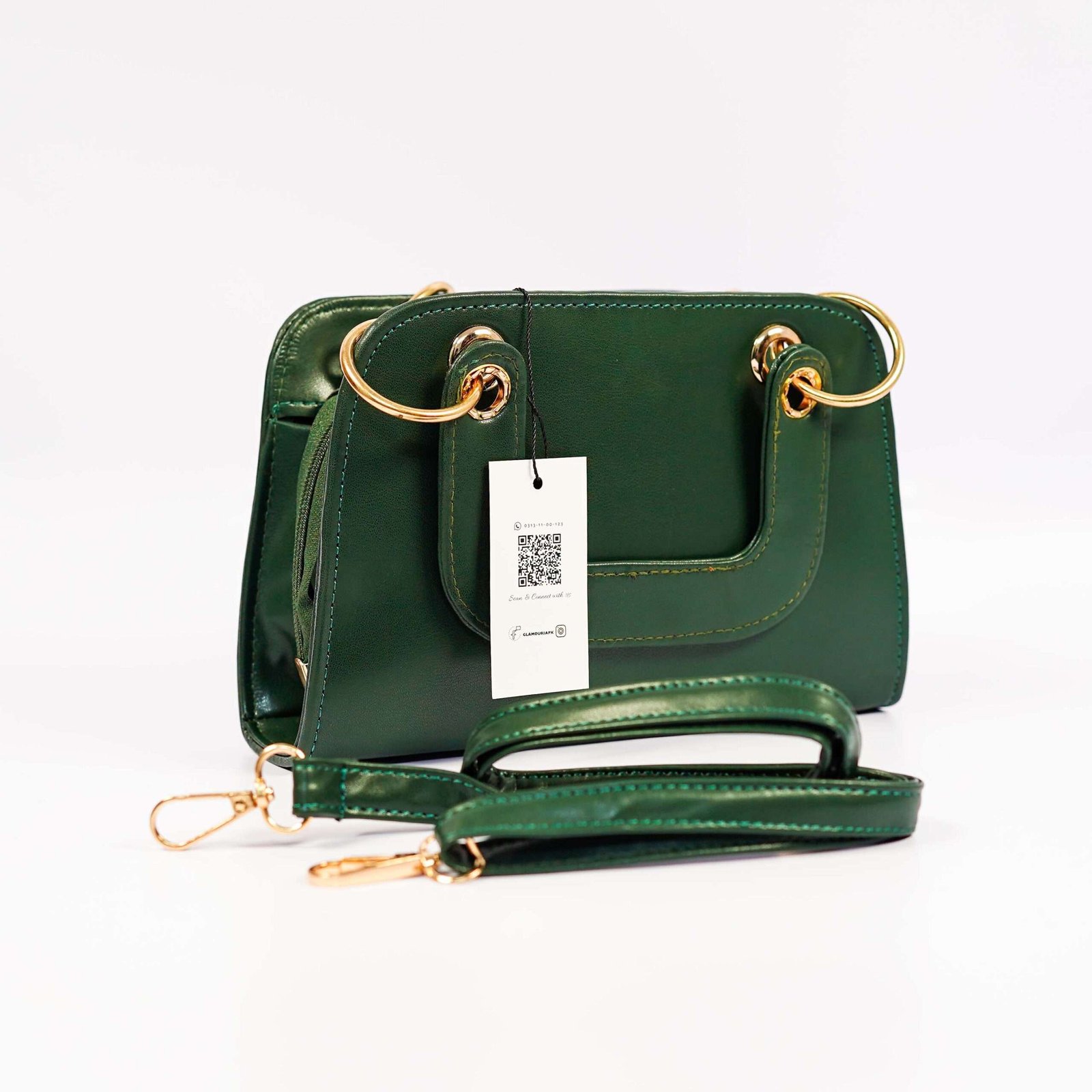 D-Handle Bag Green - Image 9