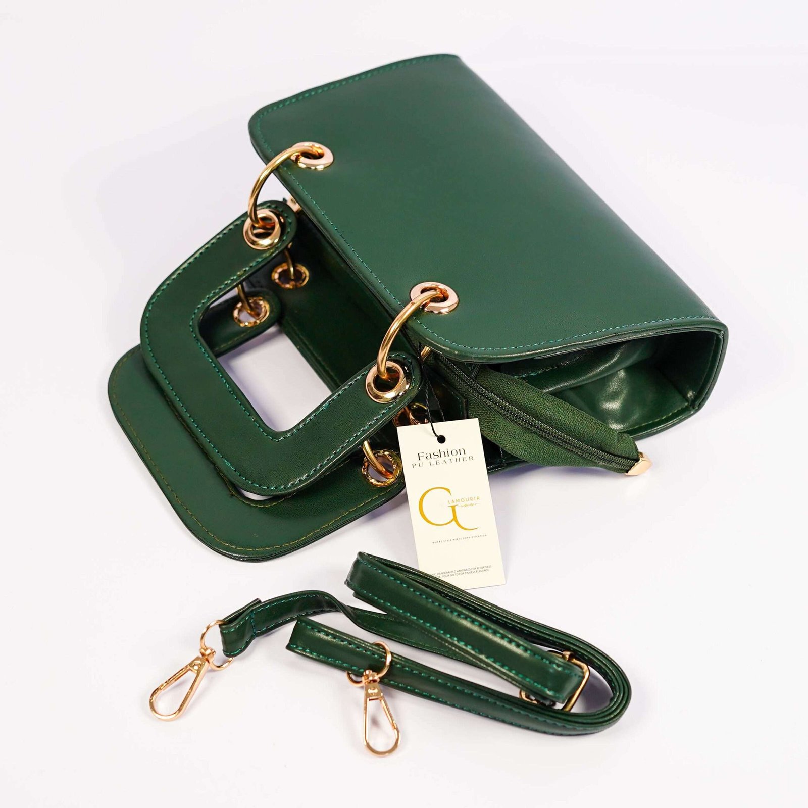 D-Handle Bag Green - Image 10