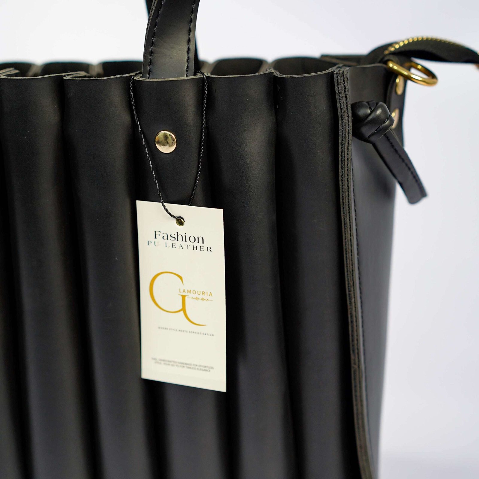 Spiral Handbag Black - Image 3
