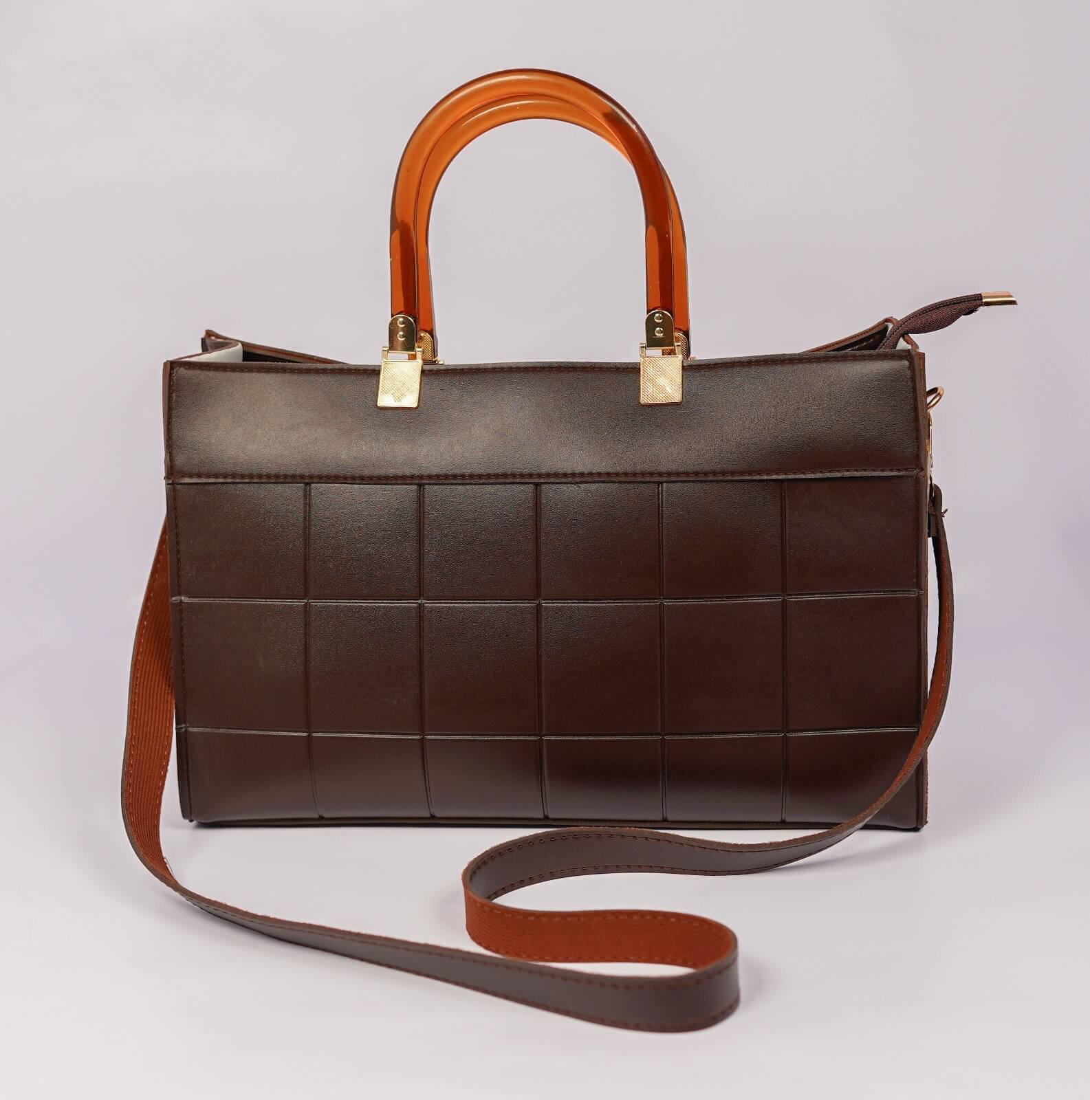 Glamouria Luxe Cocoa Amber Tote - Image 5