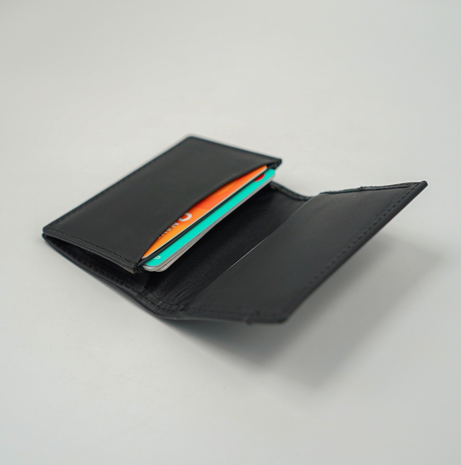 Glamouria Black Leather Card Holder - 3x4 inches - Image 7