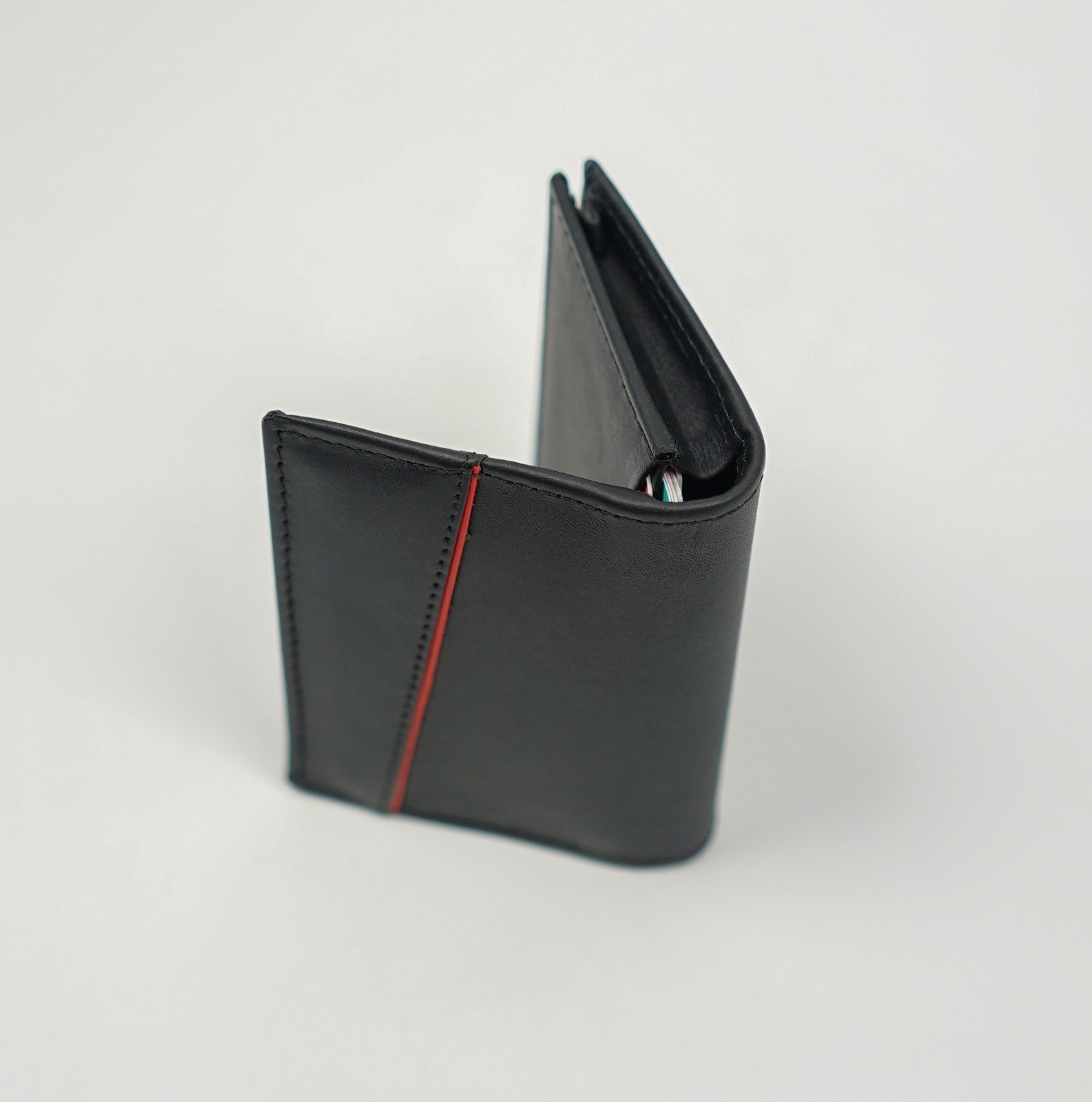 Glamouria Black Leather Card Holder - 3x4 inches - Image 10